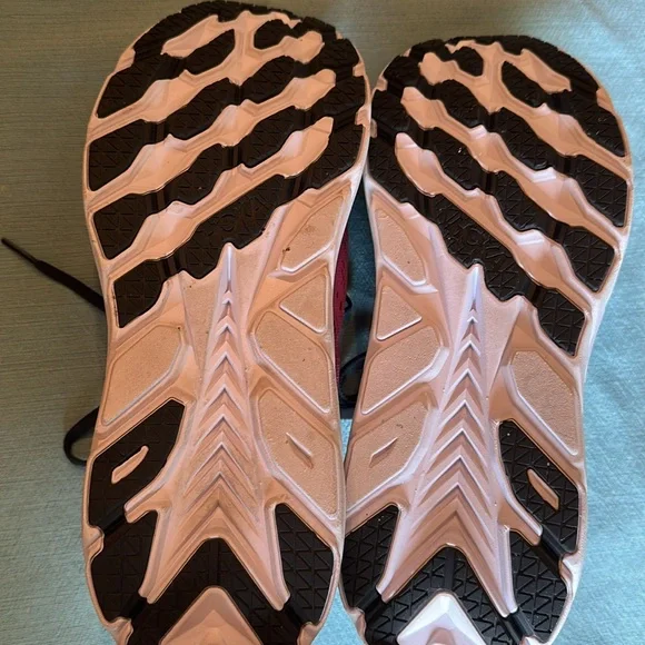 Hoka Womens W Clifton 8 Blue Graphite/Ibis rose sneakers size 10.5 - Picture 5 of 7